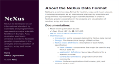 Desktop Screenshot of nexusformat.org