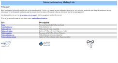 Desktop Screenshot of lists.nexusformat.org
